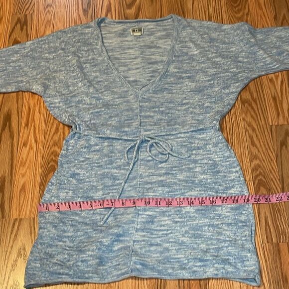 Converse One⭐️Star 2010’s Knit Tunic, Gey top, Dress, tie waist, 3/4 sleeve, L - Picture 4 of 7